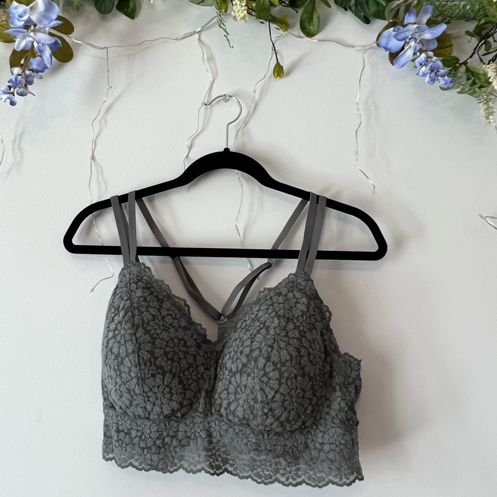 Aerie Bralette - Gray - Size XL